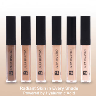 LB Laura Barceló Full Coverage Concealer – Long-Lasting Liquid Formula for Dark Circles & Blemishes • Crease-Proof, Lightweight Wear