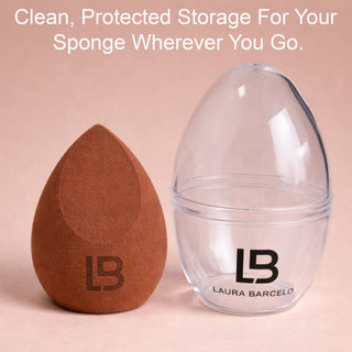LB Laura Barcelo Makeup Sponge – Beauty Blender for Foundation & Concealer • Soft, Reusable, Latex-Free