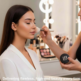 LB Powder Bronzer – Pressed Powder for Face – Natural Tan Makeup with Radiant Matte Finish – Warm Tone Powder for Contour & Highlight – Sun-Kissed Long-Lasting Look