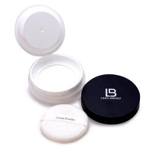 LB Laura Barceló HD Loose Powder – Translucent Setting Powder • Long-Lasting Matte Finish & Shine Control
