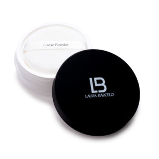 LB Laura Barceló HD Loose Powder – Translucent Setting Powder • Long-Lasting Matte Finish & Shine Control
